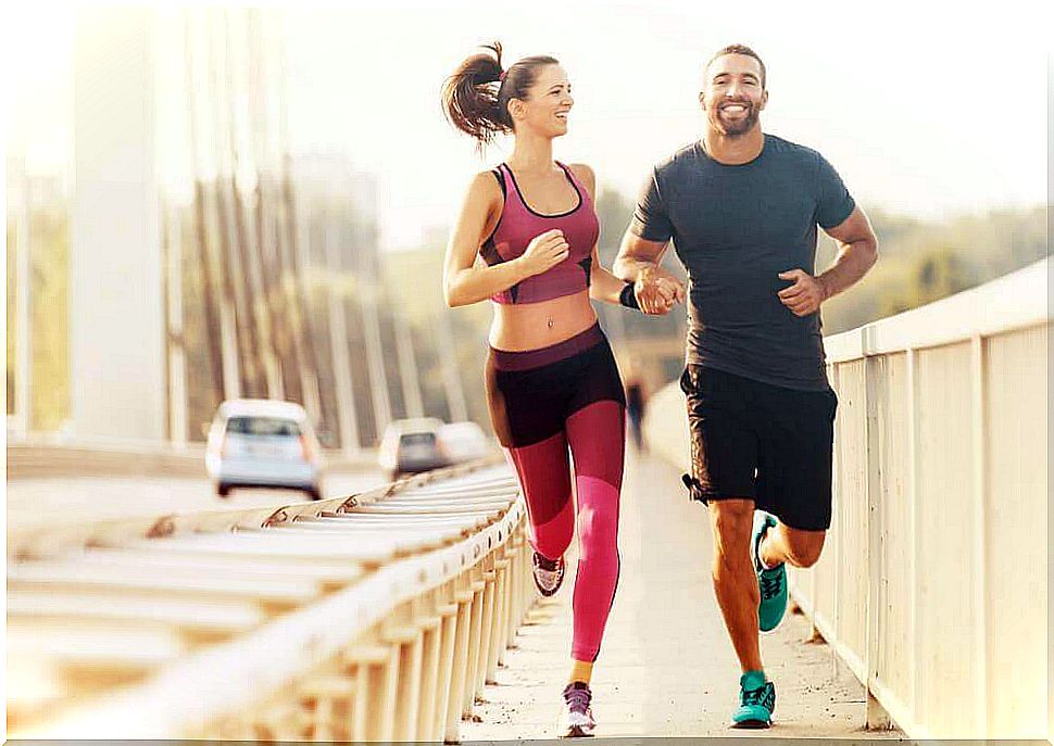 couple doing exercises