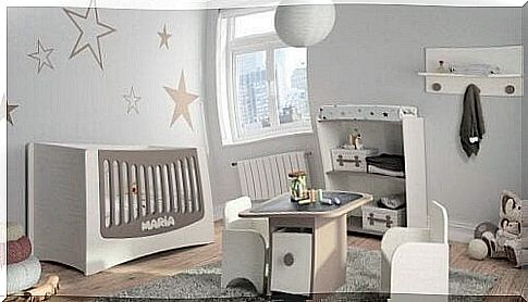 gray baby room