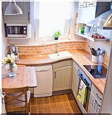 Lighting in small kitchens