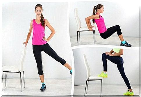 6 exercises that can be done with a chair to reduce love handles