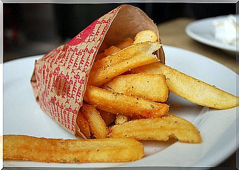 French fries increase the chance of having heartburn