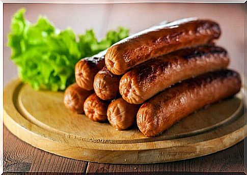 Ingredients for preparing sausage croquettes in the oven