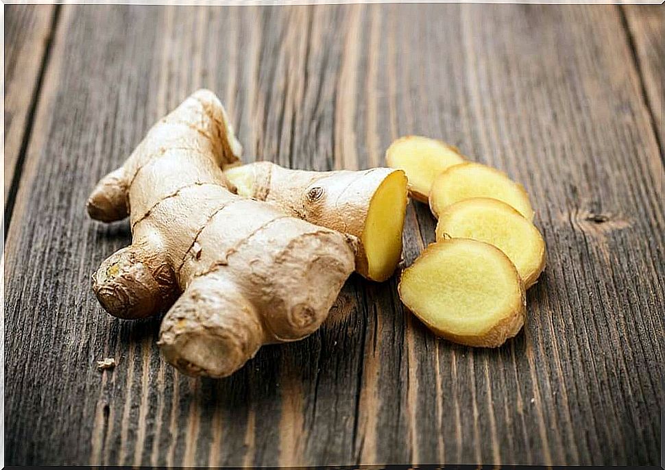 Ginger to season vegetables