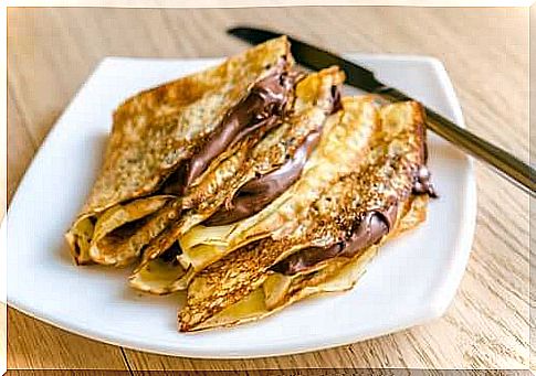 Pancakes with Nutella