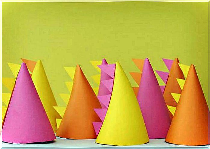 colorful party hats